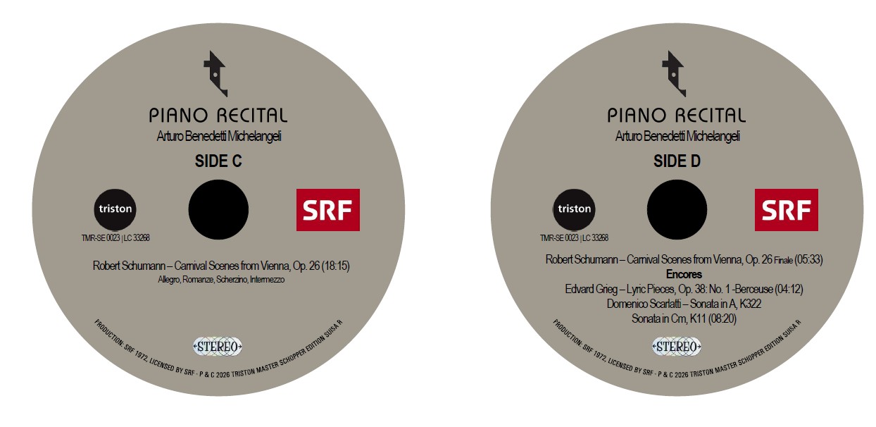 TMR SE23 Michelangeli Labels CD